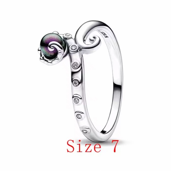 NWOT Disney The Little Mermaid Ursula Ring Size US 7 Sterling Silver 925 - Picture 1 of 10